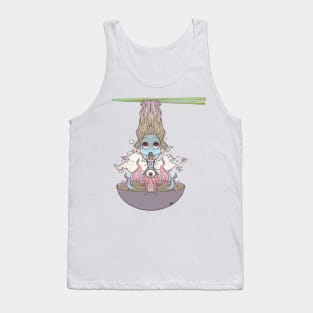 Ramen Noodle And Octopus Tentacle Anime Girl Tank Top